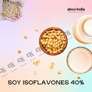 SOY ISOFLAVONES 40% by ABCO India. ABCO India is Trusted Supplier of Pharmaceutical and Nutraceutical Raw Materials in New Delhi India.